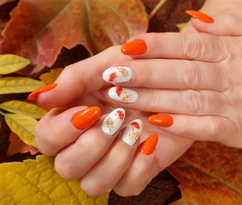 fall manicure short nails|More.